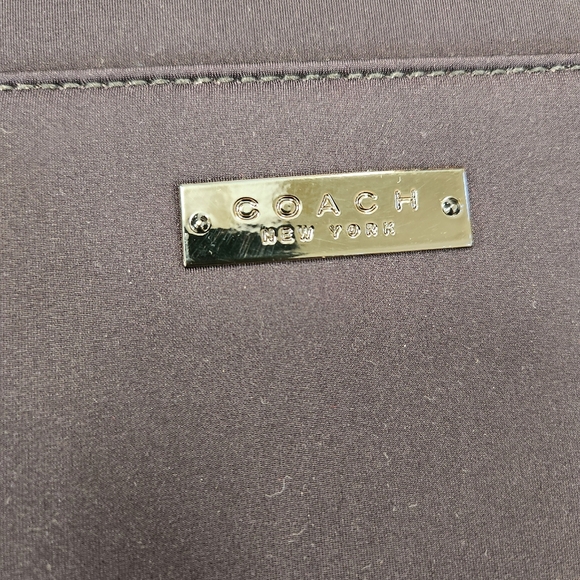 COPY - Vintage Coach nylon leather trim Laptop shoulder bag - Picture 2 of 11